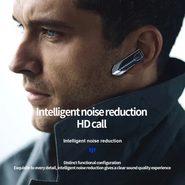 Business Earbud Long Battery Life 300mah Office Accessories Headset For Office Driving Sports Headphone Noise Reduction Touch - Image 5