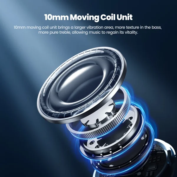 Toocki Bluetooth 5.3 Earphones True Wireless Touch Control Earbuds TWS HiFi Stereo Sport Headphones Long Standby 320mAH Headset - Image 6
