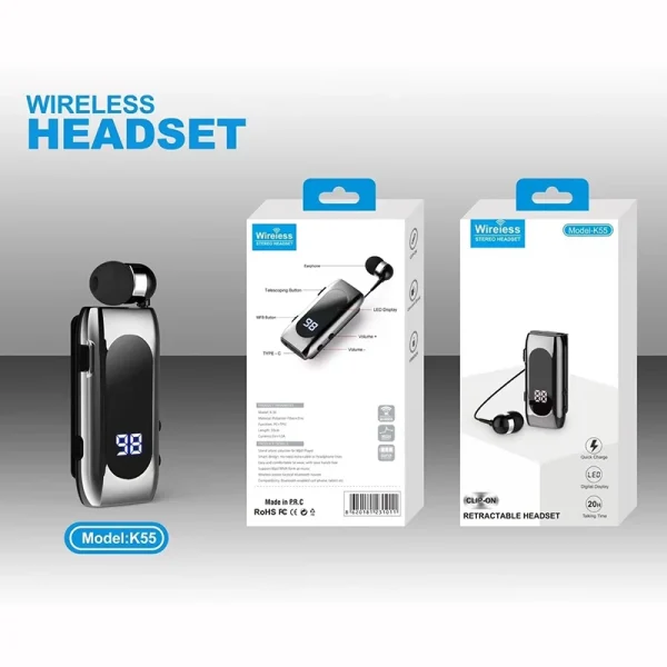 Talk Time 20 Hours Hands-free Blues Car Bluetooth V5.2 Lotus To Phone Ear Blues With Wire Ears In Lotus phone type c headphones