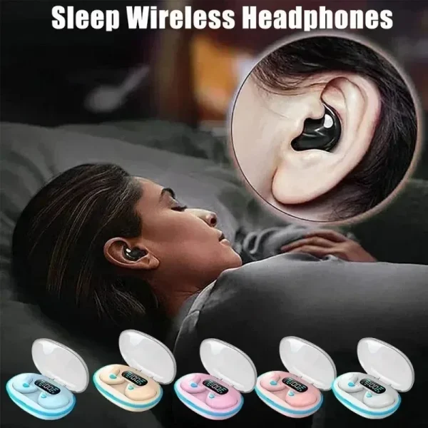 X55 Sleeping Earbuds Wireless Mini Headphones For Work TWS Bluetooth Earphone Stereo Hidden Headsets with Mic HD Call Waterproof - Image 2