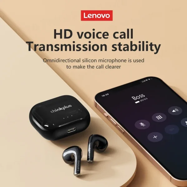 Choice Lenovo LP40 Plus Wireless Bluetooth V5.3 Earphones Low Latency Gaming Sports Earbuds Mini Light Weight Headphones - Image 3