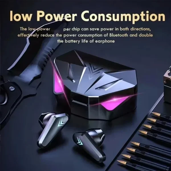 TWS X15 Low Latency Wireless Bluetooth Earphones Touch Control Stereo Wireless Bluetooth Headset in-ear Bass Game Earbuds - Image 5