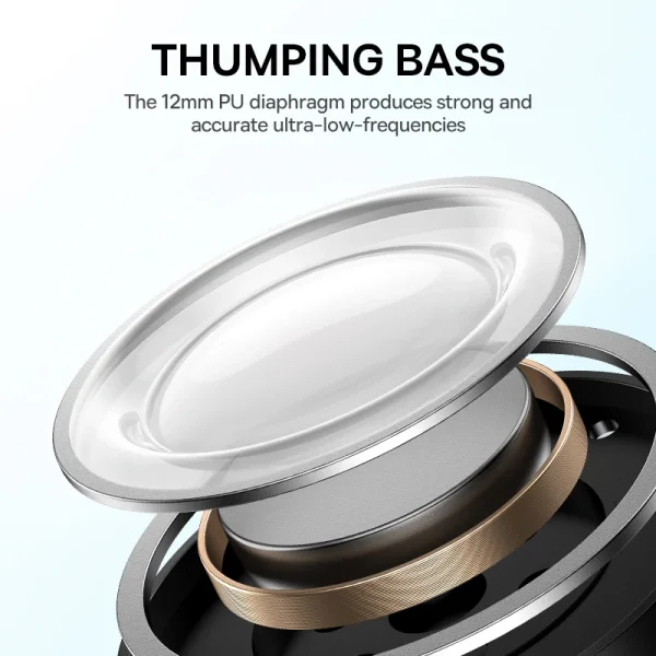 Baseus Bowie E19 Wireless Earphones Bluetooth 5.3 Big Bass 12mm Drivers IPX5 Waterproof Earbuds 33Hrs Battery Life Headphones - Image 2