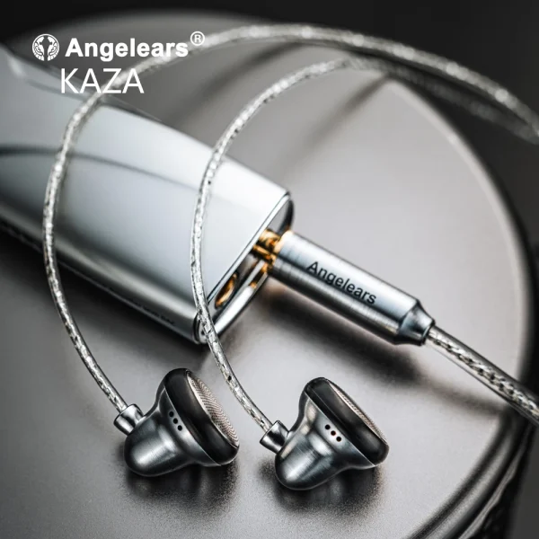Angelears KAZA 15mm Dynamic Driver Flat In-ear Earphones High-Quality Sound Comfortable Wearing Wired earbuds - Image 2