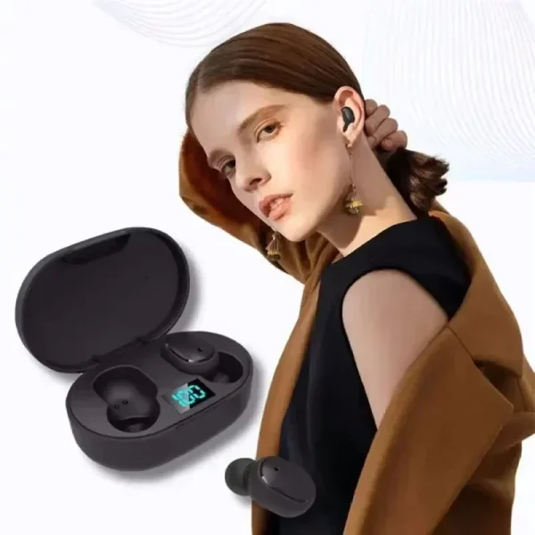 TWS E6S Wireless Bluetooth Headphones Waterproof Noise Cancelling LED Earbuds with Mic Wireless Headset Bluetooth Earphones - Image 5
