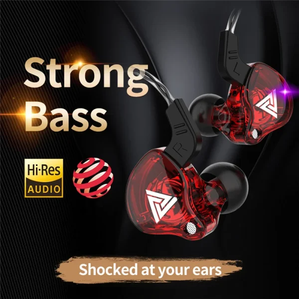 Original QKZ AK6 Copper Driver HiFi Wired Earphone 3.5MM Race Sport Headphone Bass Stereo Headset Music Earbuds In Ear With Mic - Image 5
