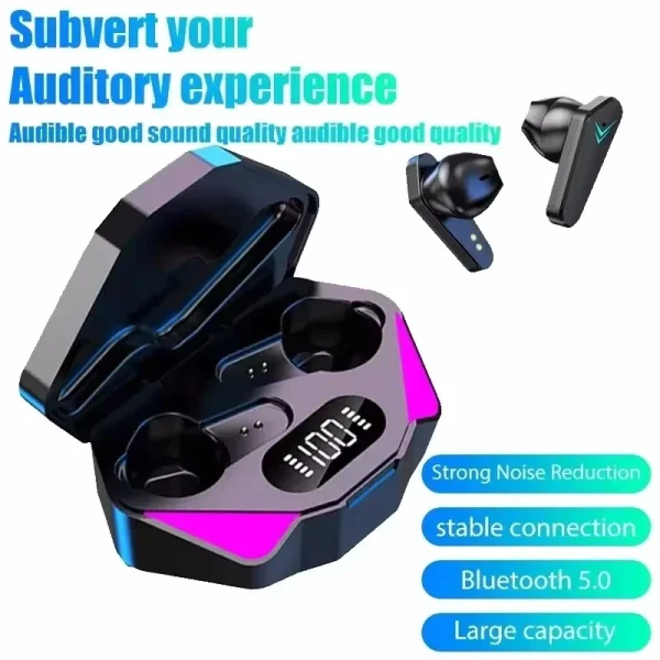 TWS X15 Low Latency Wireless Bluetooth Earphones Touch Control Stereo Wireless Bluetooth Headset in-ear Bass Game Earbuds - Image 6