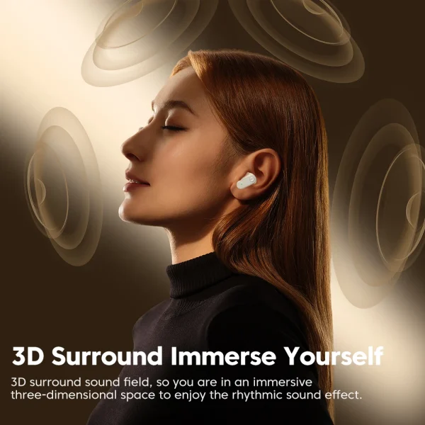 Toocki EJ05 Wireless Earphone TWS Bluetooth 5.3 Headphones Mini 3D Hifi Stereo Earbuds With Microphone for Mobile Phone Android - Image 4