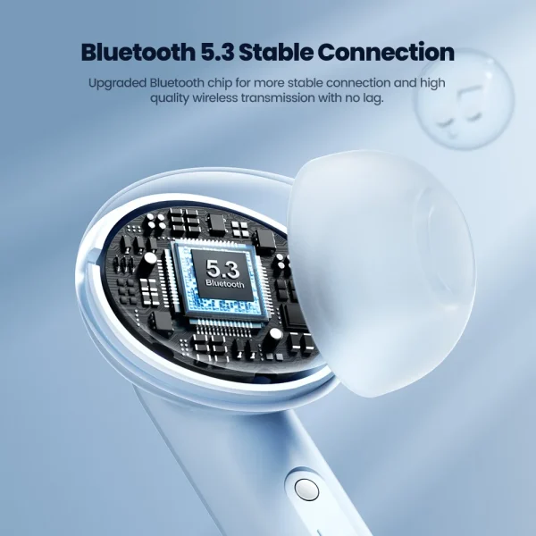 Toocki Bluetooth 5.3 Earphones True Wireless Touch Control Earbuds TWS HiFi Stereo Sport Headphones Long Standby 320mAH Headset - Image 3