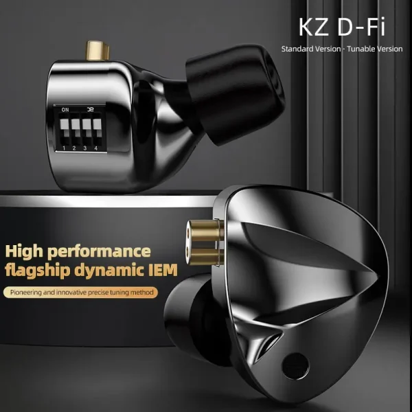 KZ D-Fi Earphones HIFI Bass Earbuds Monitor 4-Level Tuning Switch Headphone Sport Stereo Sound Noise Reduction Headset - Image 6