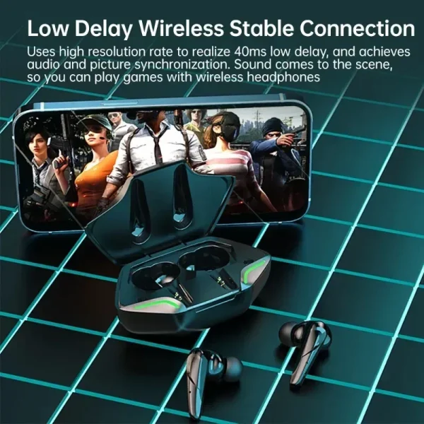X15Pro TWS Wireless Hearphones Bluetooth Headset Gamer Bass Earphones Sport Microphone Noise Reduction Earbuds - Image 6