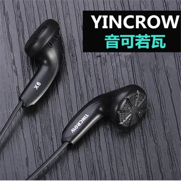 2024 Original YINCROW X6 In Ear Earphone Earbud Flat Head Plug Earplugs PK PK1 MX985 MX500 Kill Monk Earbud Free Shipping