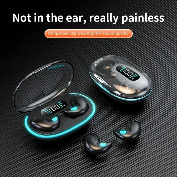 X55 Sleeping Earbuds Wireless Mini Headphones For Work TWS Bluetooth Earphone Stereo Hidden Headsets with Mic HD Call Waterproof - Image 4