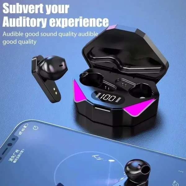 TWS X15 Low Latency Wireless Bluetooth Earphones Touch Control Stereo Wireless Bluetooth Headset in-ear Bass Game Earbuds - Image 4