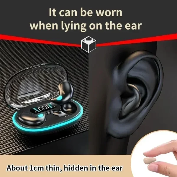 X55 Sleeping Earbuds Wireless Mini Headphones For Work TWS Bluetooth Earphone Stereo Hidden Headsets with Mic HD Call Waterproof - Image 5